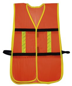 Chaleco de seguridad malla ajustable gancho naranja Surtek