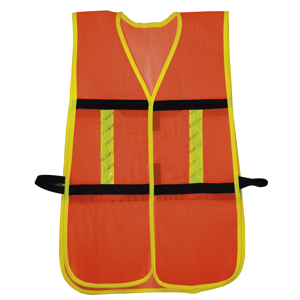 Chaleco de seguridad malla ajustable gancho naranja Surtek