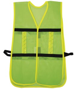 Chaleco de seguridad malla ajustable gancho verde Surtek