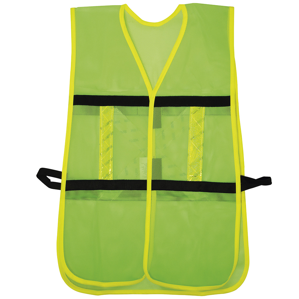 Chaleco de seguridad malla ajustable gancho verde Surtek