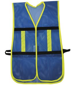 Chaleco de seguridad malla ajustable gancho azul Surtek