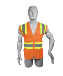 Chaleco alta visibilidad color naranja, unitalla Surtek