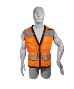 Chaleco alta visibilidad naranja, unitalla Surtek
