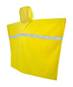 Surtek Poncho impermeable con reflejante color amarillo unitalla