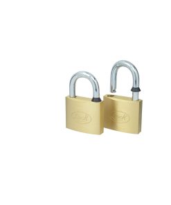 Juego de 2 candados latón gancho corto 40mm Lock