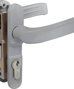 Cerradura para puerta de aluminio color gris Lock