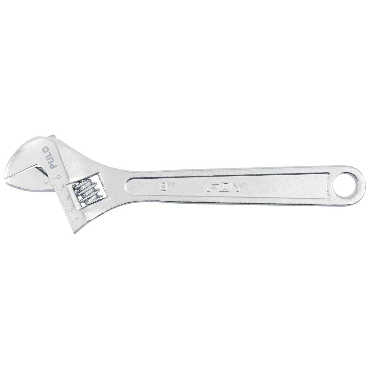 Llave ajustable 8 in cromada Foy