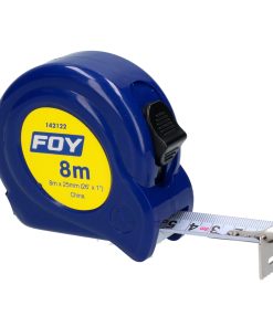 Flexómetro 8m x 1 in azul Foy