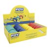 Display de 12 flexómetros 5mx3/4 in varios colores Foy