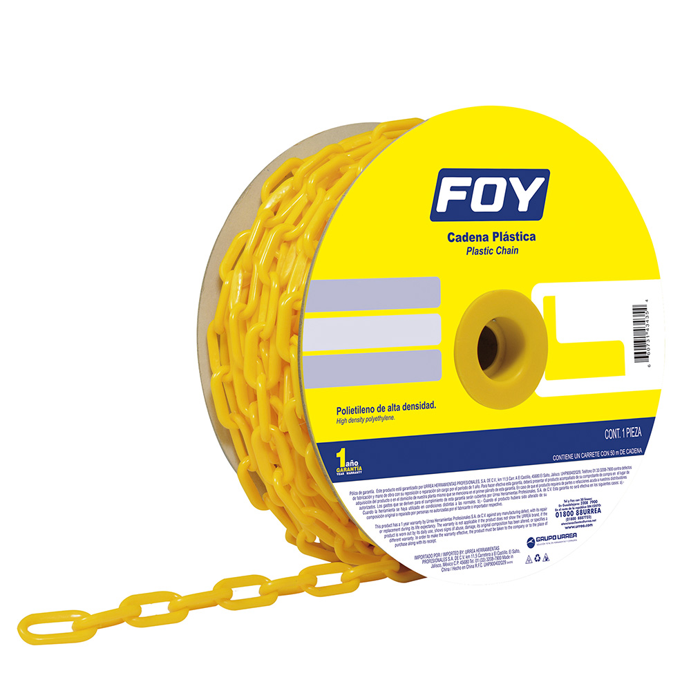 Cadena plast 3mm 1/8 in 50m amar Foy
