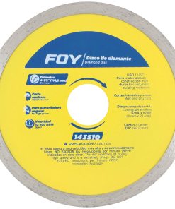 Disco de diamante corte continuo 4 1/2 in Foy