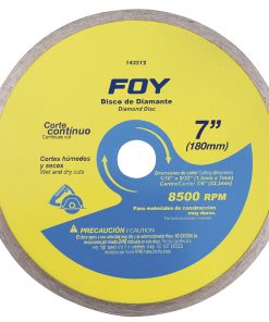 Disco de diamante corte continuo 7 in Foy