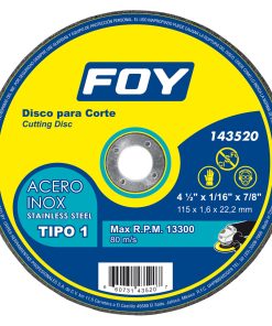 Disco t/1 inox 7 inx2mm Foy