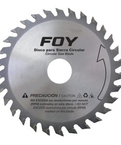 Disco p/sierra circular 12 in, centro 1-3/16 in, 100 dientes FOY