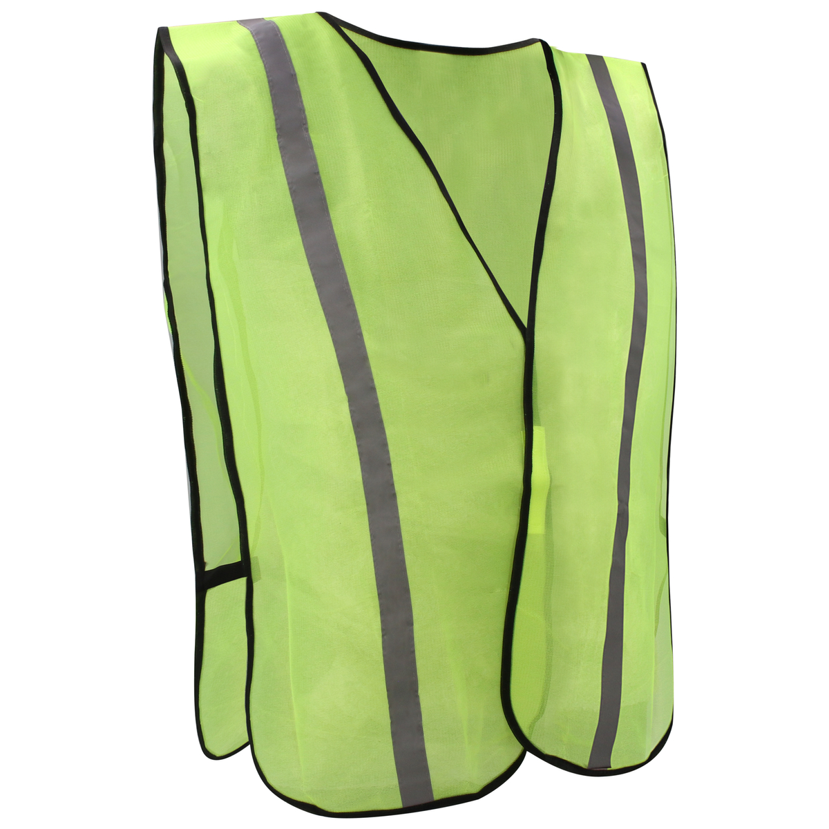 Chaleco de seguridad tela amarilla cintas reflejantes Foy