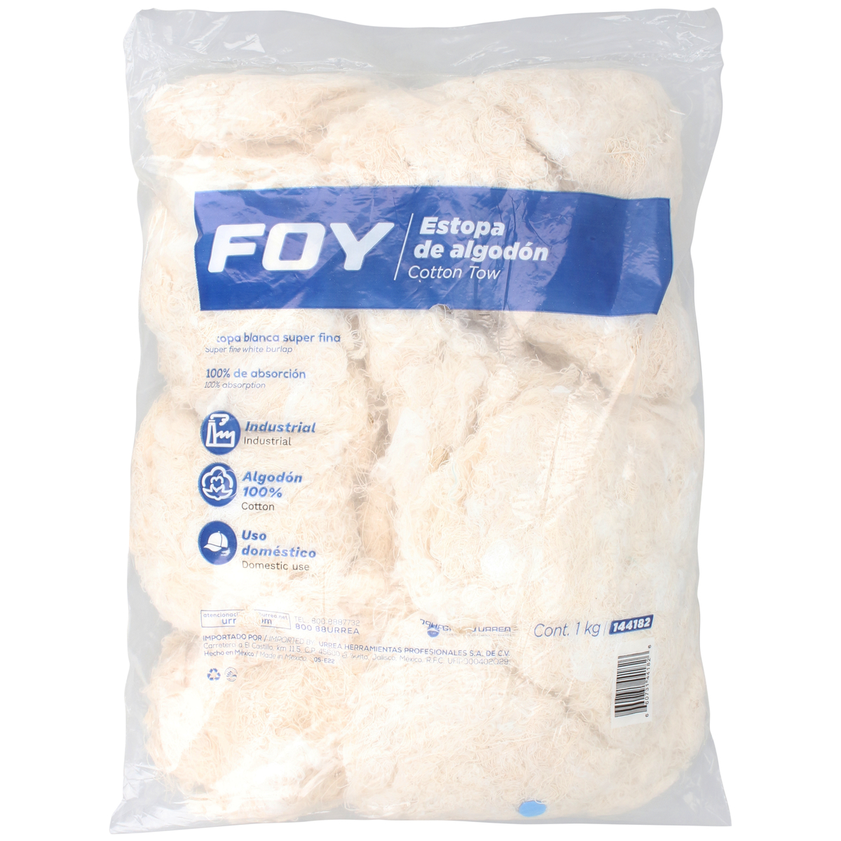 Estopa de algodón 1 kg Foy