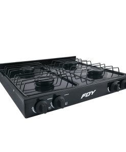 Estufa gas 4 quemadores negro Foy