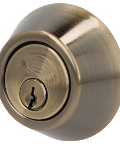 Cerrojo tubular doble, acabado latón antiguo Lock