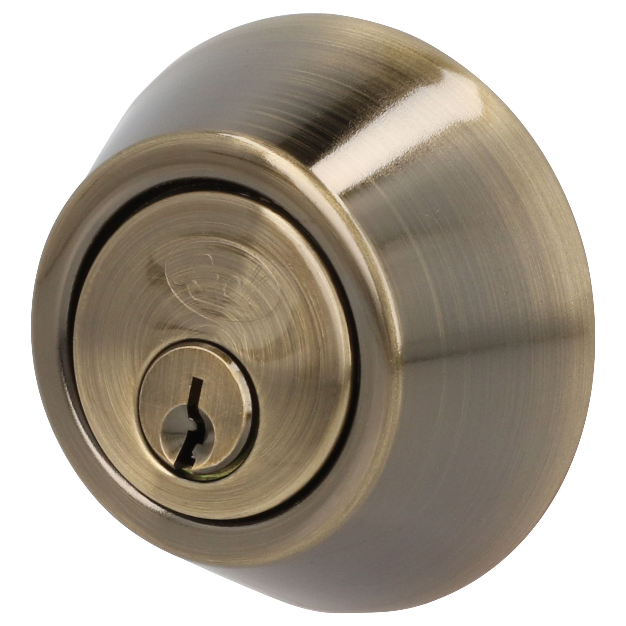 Cerrojo tubular doble, acabado latón antiguo Lock