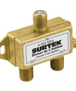 Divisor coaxial 1 entrada 2 salidas Surtek