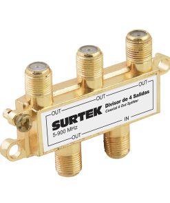 Divisor coaxial 1 entrada 4 salidas Surtek