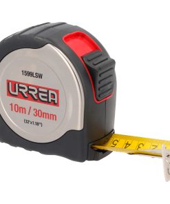 Flexómetro de acero inoxidable 10m x 30 mm Urrea
