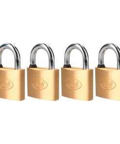 Juego de 4 candados latón gancho corto 40mm Lock