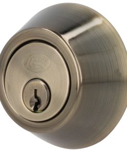 Cerrojo tubular sencillo, acabado latón antiguo Lock