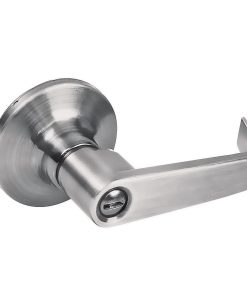 Manija plana tubular, níquel satinado, baño Prolok.