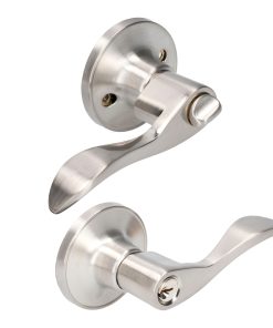 Manija tubular curv func recámara acabado níquel satina Lock