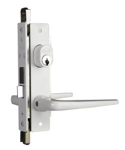 Cerradura aluminio basic doble color blanco Lock