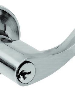 Manija tubular curv función baño acabado níquel satin Lock