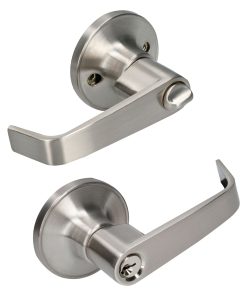 Manija tubular rect func recámara acabado níquel satina Lock