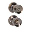 Cerradura de pomo (copa) para baño, latón antiguo Lock