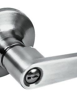 Manija tubular rect función baño acabado níquel satina Lock
