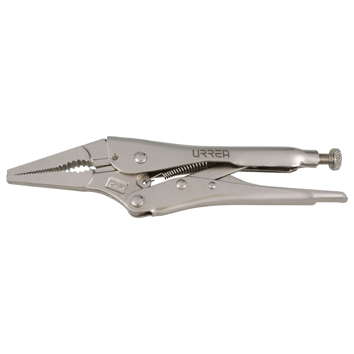 Pinza de presión nariz larga 10 in uso industrial Urrea