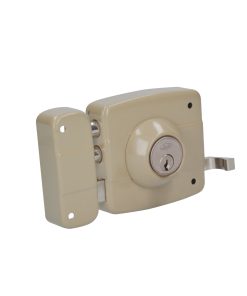 Cerradura de sobreponer de dos bulones, izquierda Lock.