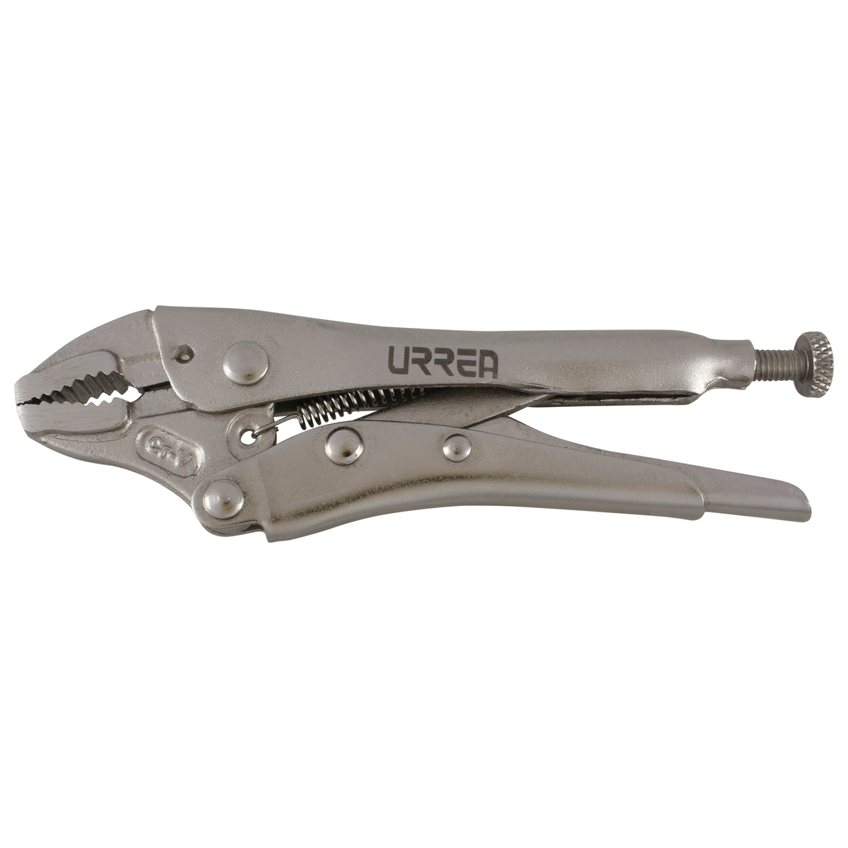 Pinza presión quijada curva corta alambre 5 in IndustrialUrrea