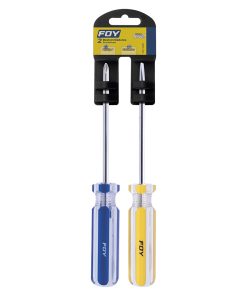 Juego de 2 destornilladores mango PVC 3/16 in x 4 in Foy