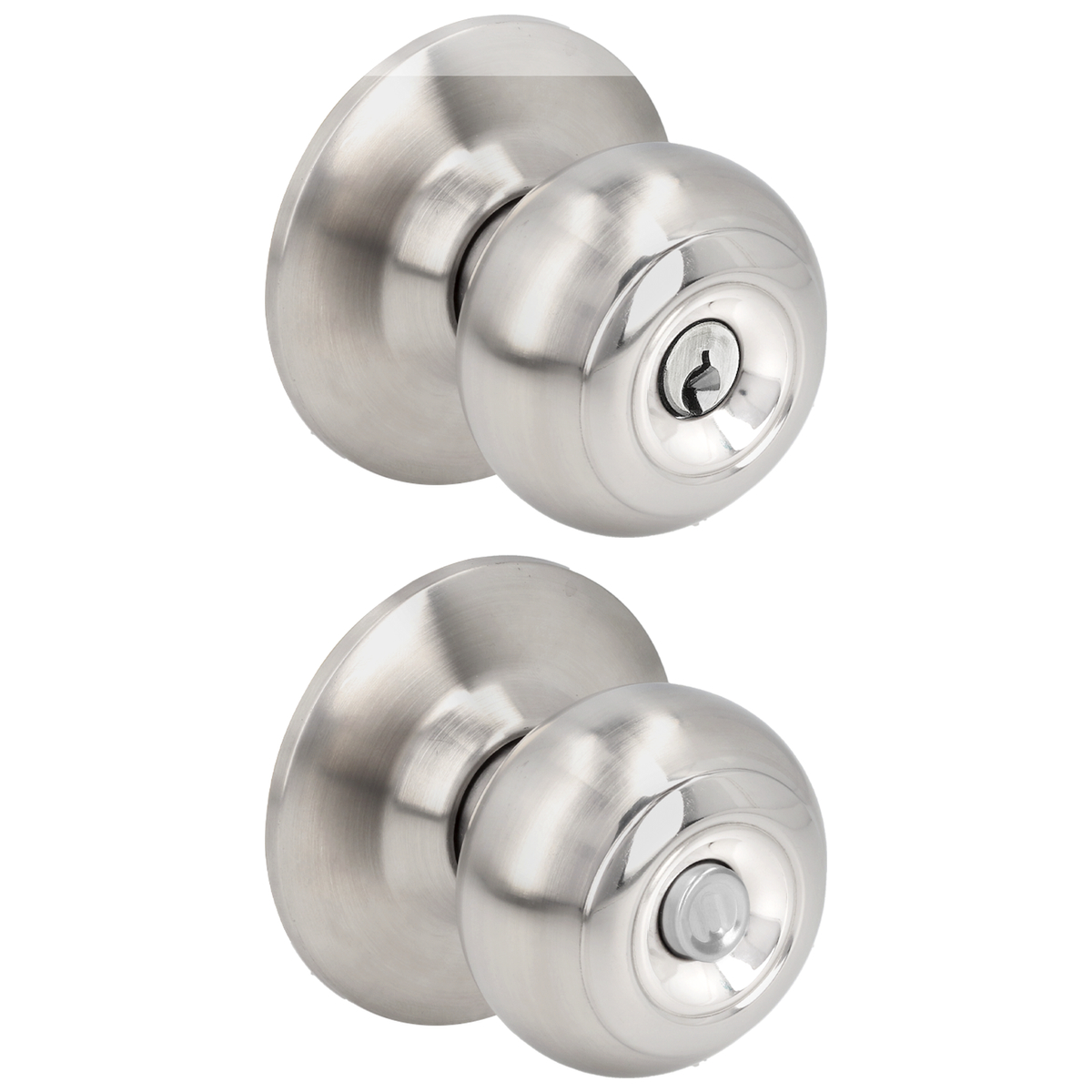 Pomo cilíndrico ovalado para c onstructora función recámara, acero inoxidable, llave std, c