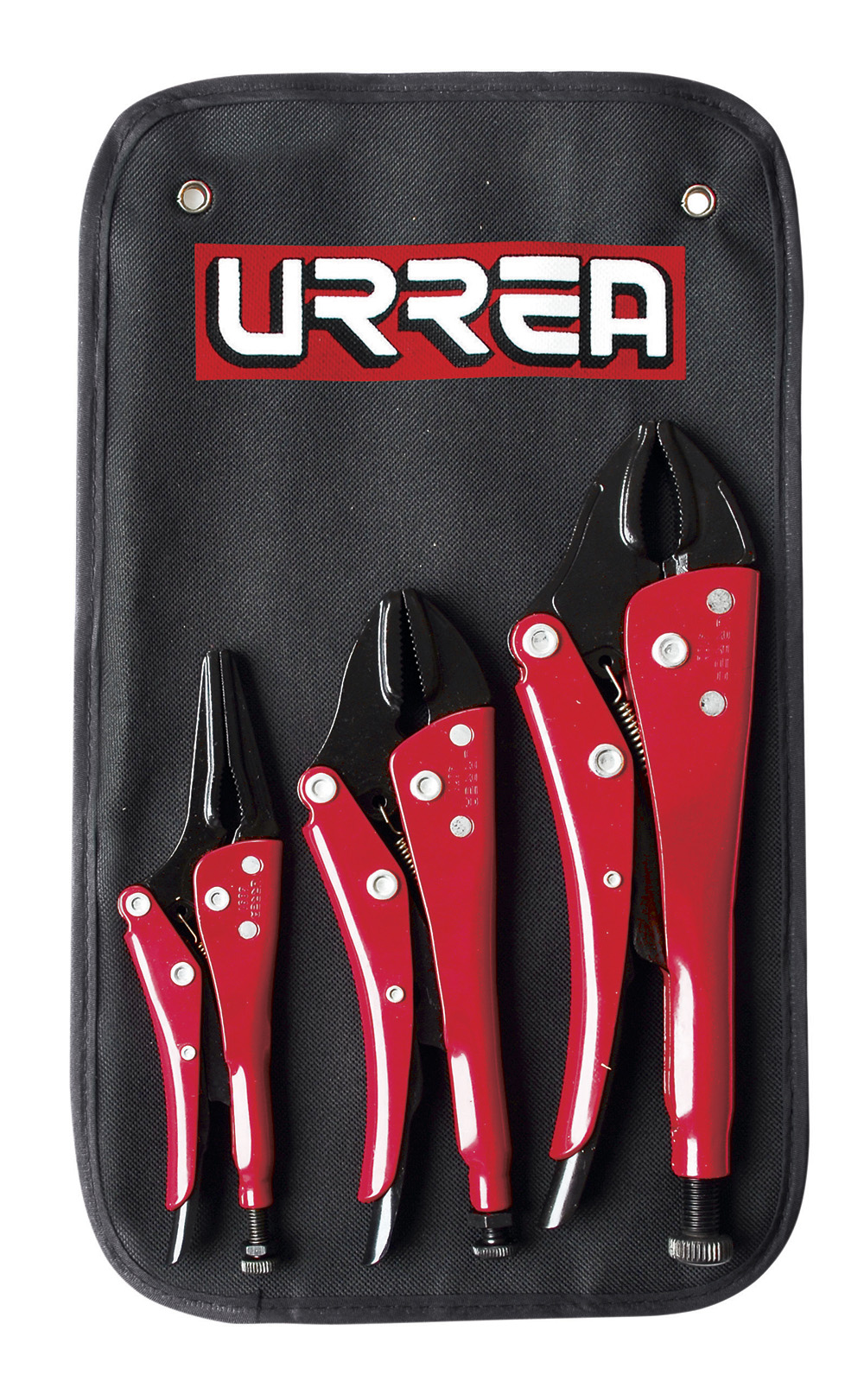 Juego de 3 pinzas de presión uso pesado Urrea