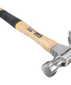 Martillo de uña curva pulido c on mango de madera 11-7/32 in, 1 6 oz
