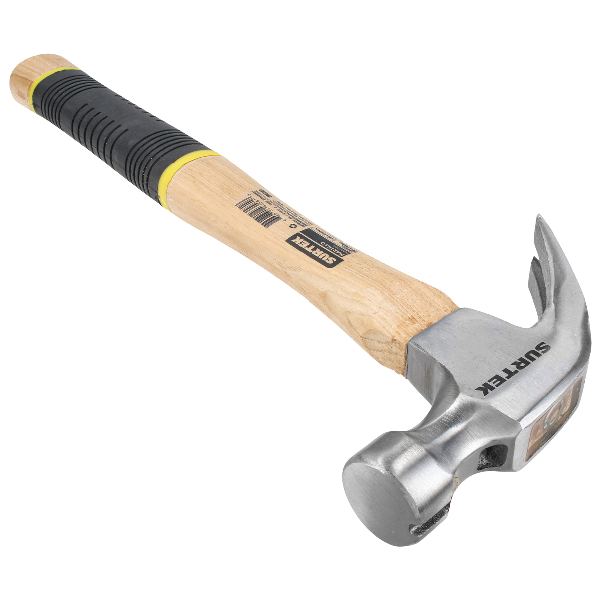 Martillo de uña curva pulido c on mango de madera 11-7/32 in, 1 6 oz