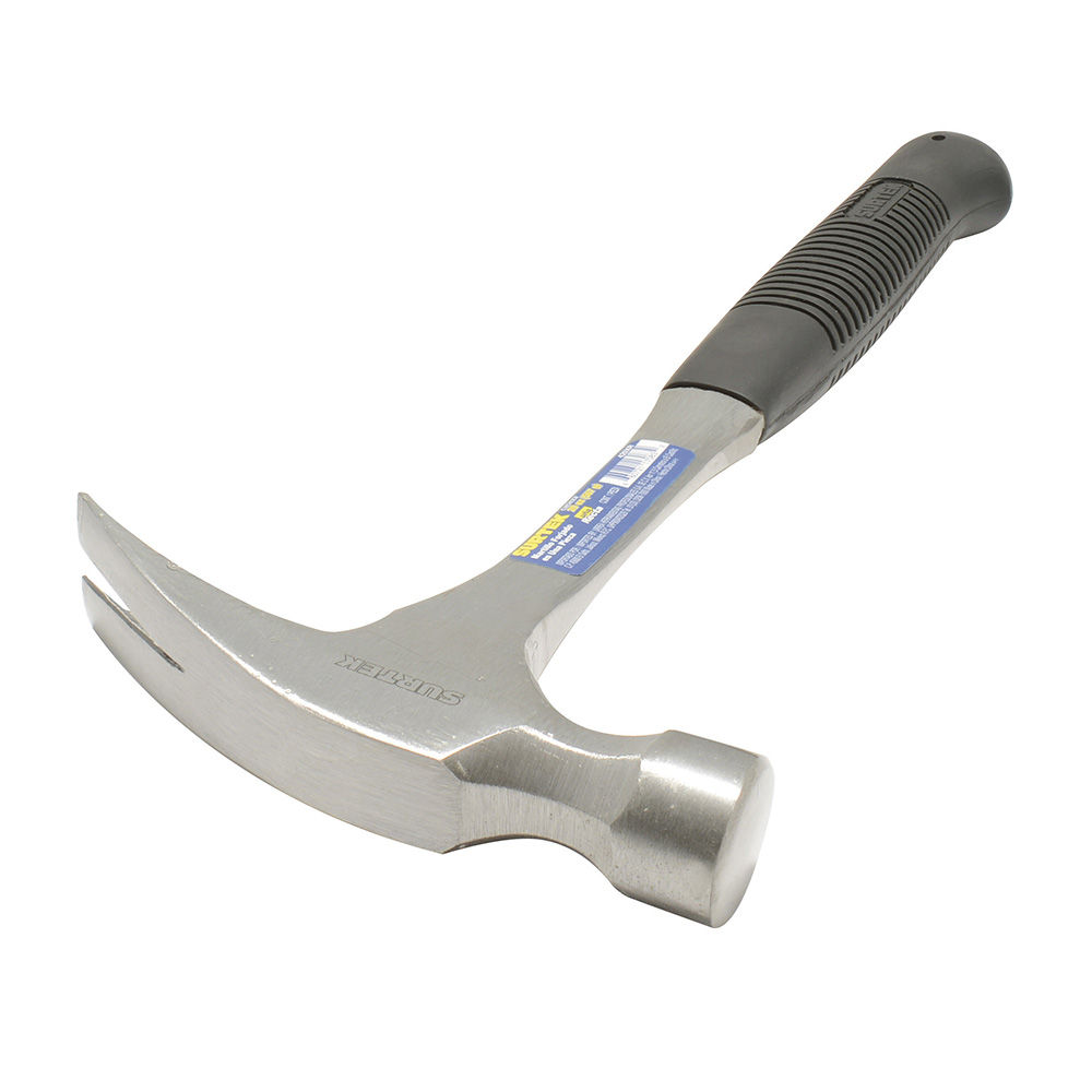 Martillo de uña recta 16oz forjado Surtek