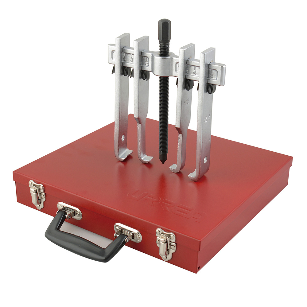 Juego extractor quijada recta 6ton 10pzs caja metálica Urrea