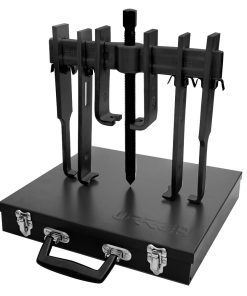 Juego de extractores 12 piezas en caja metálica color negro 10 toneladas Urrea