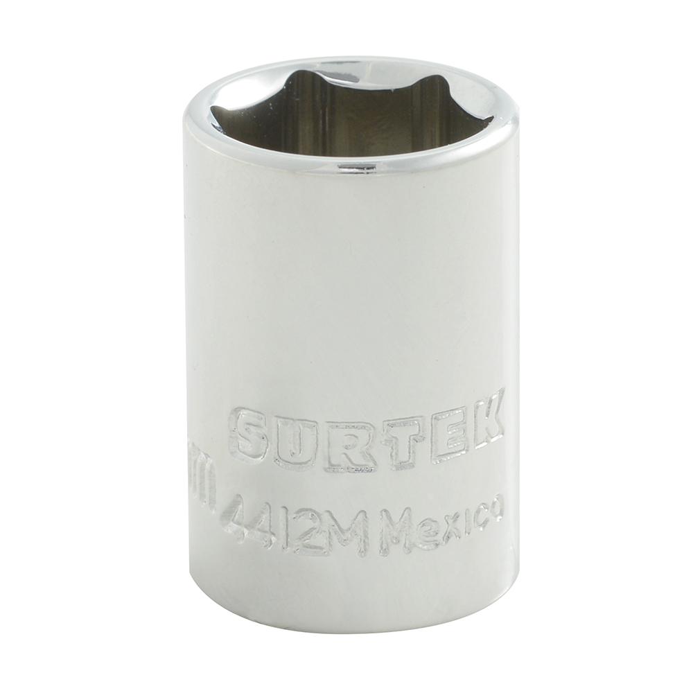 Dado 1/4 in 6 puntas 12 mm Surtek