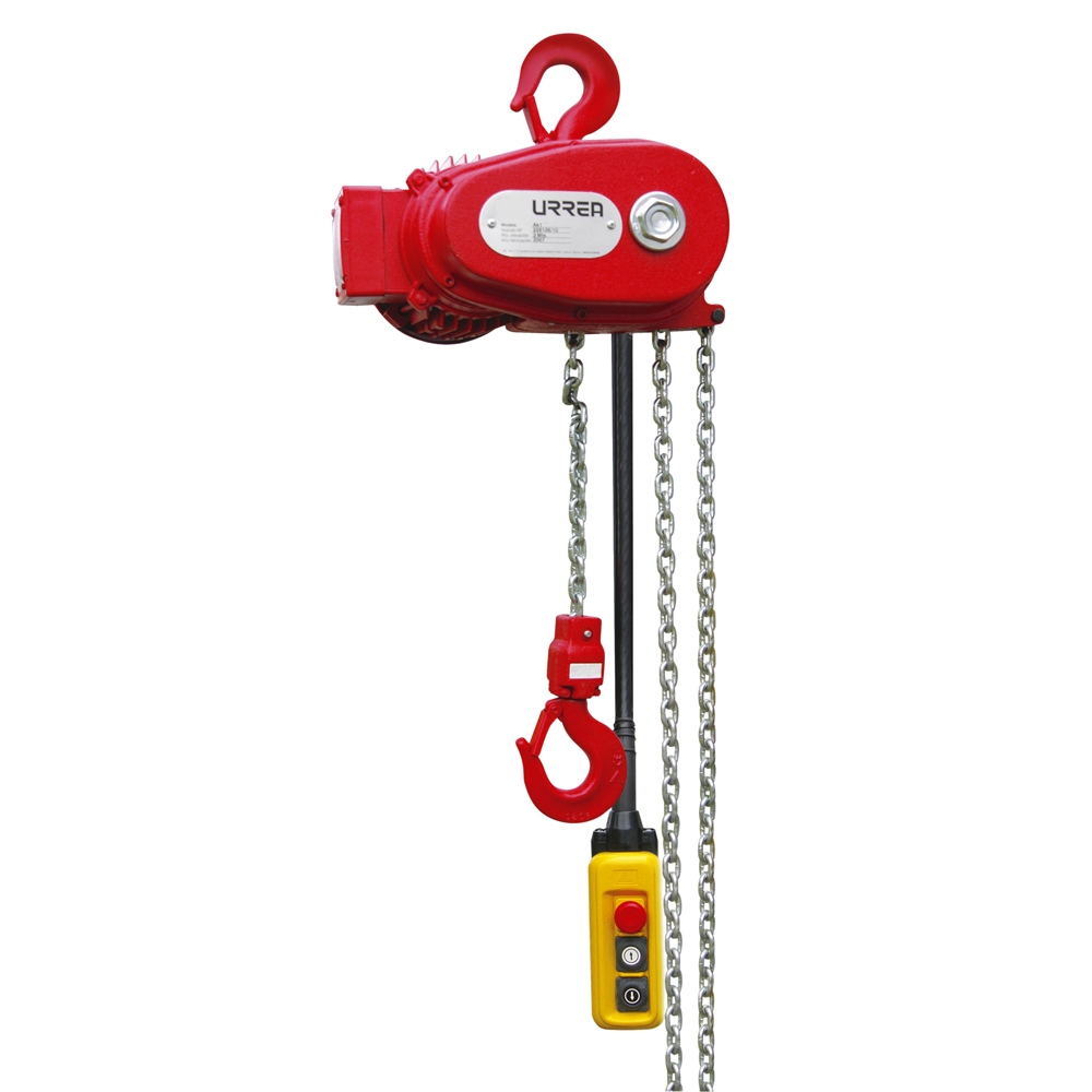 Polipasto eléctrico 500kg, cadena 3 mt Urrea