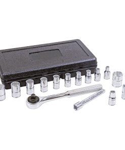 Juego de 15 dados y accesorios 1/4 in Urrea