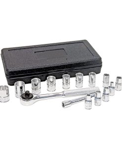 Juego de 15 dados y accesorios 1/4 in Urrea